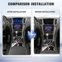 Viknav linux system wireless carplay android auto decoder box for Infiniti Q50L 2015-2019 GPS Navigatipn Original Car Radio Screen