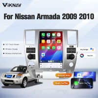 Viknav 12.1" Touch Screen Car Radio For Nissan Armada ( 2009 2010 ) Multimedia Player Android Auto GPS Navigation Wireless Carplay