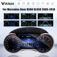Viknav Digital Cluster Car Speedometer For Mercedes Benz R500 GL450 2005-2010 Linux System Car Instrument Cluster Screen Instrument Replacement