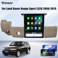 Viknav Android Radio For Land Rover Range Sport L320 2009-2013 Wireless Carplay Android Auto Radio Touch Screen GPS navigation Multimedia Player LHD Hand Driving(Beige-LHD)