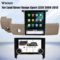Viknav Android Radio AC Panel For Land Rover Range Sport L320 2009-2013 Wireless Carplay Android Auto Radio Touch Screen GPS Navigation Multimedia Player Air Conditioning Control(Beige-LHD)