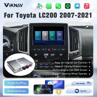 Viknav Linux Interface Box for Toyota LC200 2007-2021 Wireless CarPlay Android Auto GPS Navigatipn Original Car Radio Screen