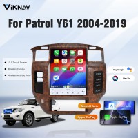 Viknav 12.1" Touch Screen Car Radio For Nissan Patrol Y61 ( 2004 - 2019 ) Multimedia Player Android Auto GPS Navigation Wireless Carplay