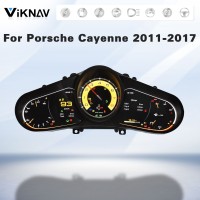 Viknav Linux 12.3 Inch Digital Cluster Dashboard Speedometer Panel For Porsche Cayenne 2011-2017 Virtual Digital Instrument Cluster Cockpit