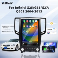 Viknav 12.1 inch Android Car Stereo for Infiniti G25/G35/G37/Q60/Q60S 2004-2013 Wireless CarPlay & Android Auto GPS Navigation Multimedia Player