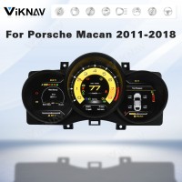 Viknav Linux System 12.3 Inch Digital Cluster Dashboard Speedometer Panel For Porsche Macan 2011-2018 Virtual Digital Instrument Cluster Cockpit