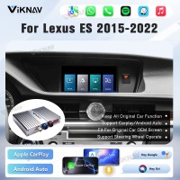 Viknav Linux Interface Box for Lexus ES 2015-2022 Wireless CarPlay Android Decoder Auto GPS Navigatipn Original Car Radio Screen