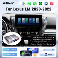 Viknav Linux Interface Box for Lexus LM 2020-2022 Wireless CarPlay Decoder Android Auto GPS Navigatipn Original Car Radio Screen