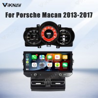 Android System Car Radio For Porsche Macan 2013-2017 Auto Stereo Wireless Carplay GPS Navigation Multimedia Player 128GB Touch Screen With 12.3 Inch LCD Digital Cluster