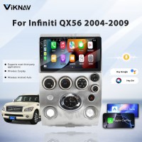 Viknav 9 inch Car Stereo for Infiniti QX56 2004-2009 2Din Head Unit Wireless CarPlay & Android Auto GPS Navigation Multimedia Player