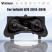 Viknav 12.3 Inch LCD Digital Cluster Car Speedometer For Infiniti Q70 2013-2019 Linux System Car Instrument Cluster Screen Instrument Replacement