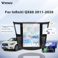 Viknav 12.3 Inch Car Radio For Infiniti QX60 JX35 2011-2020 Multimedia Player GPS Carplay 4G WIFI Head Unit Stereo Receiver(128GB)
