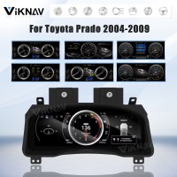 Viknav Car Instrument Panel 12.3 Inch For Toyota Prado 2004-2009 LCD Meter Linux System Digital Speedometer Dashboard Screen