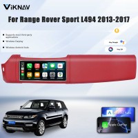Viknav 12.3 inch Android Radio For Land Rover Range Rover Sport L494 2013-2017 Wireless Carplay Android Auto Multimedia player GPS Navigation Auto StereoTouch Screen(LHD-Red)