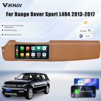 Viknav 12.3 inch Android Radio For Land Rover Range Rover Sport L494 2013-2017 Wireless Carplay Android Auto Multimedia player GPS Navigation Auto StereoTouch Screen(Brown)