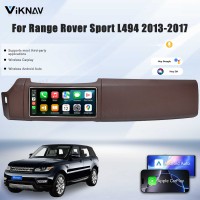 Viknav 12.3 inch Android Radio For Land Rover Range Rover Sport L494 2013-2017 Wireless Carplay Android Auto Multimedia player GPS Navigation Auto StereoTouch Screen(LHD-Coffee brown)
