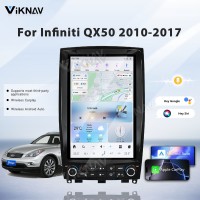 Viknav Android Car GPS Navigation For Infiniti QX50 EX25 2010-2017 Car Radio Latest System Stereo Recorder Wireless Carplay Head