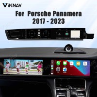 Android System Car Stereo Radio For Porsche Panamera 2017-2023 Auto Stereo Wireless Carplay GPS Navigation Multimedia Player RHD Dual 12.3 Inch Touch Screen 128GB