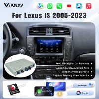 Viknav Android 13 Interface Box for Lexus IS 2005-2024 Wireless CarPlay Decoder Android Auto GPS Navigation  Original Car Radio Screen