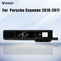 Android System 12.3 Inch+12.3 Inch Car Radio For Porsche Cayenne 2010-2017 Auto Stereo Wireless Carplay GPS Navigation Multimedia Player 128GB RHD Dual Touch Screen(Black)