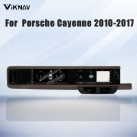 Android System 12.3 Inch+12.3 Inch Car Radio For Porsche Cayenne 2010-2017 Auto Stereo Wireless Carplay GPS Navigation Multimedia Player 128GB RHD Dual Touch Screen (Saddle brown)