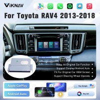 Viknav Linux Interface Box for Toyota RAV4 2013-2018 Wireless CarPlay Android Auto GPS Navigation Original Car Radio Screen