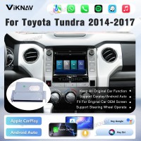 Viknav Linux Interface Box for Toyota Tundra 2014-2017 Wireless CarPlay Android Auto GPS Navigation Original Car Radio Screen