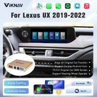 Viknav Linux Interface Box for Lexus UX 2019-2022 Wireless CarPlay Android Auto GPS Navigation Original Car Radio Screen