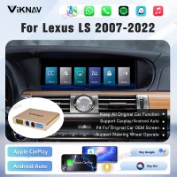 Viknav Linux Interface Box for Lexus LS 2007 -2022 Wireless CarPlay Decoder Android Auto GPS Navigation Original Car Radio Screen