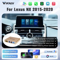 Viknav Linux Interface Box for Lexus NX 2015 -2020 Wireless CarPlay Decoder Android Auto GPS Navigation Original Car Radio Screen