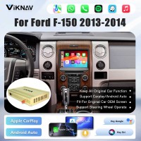 Viknav Linux Interface Decoder Box for Ford F150 Raptor 2013 2014 Wireless CarPlay Android Auto GPS Navigation Original Car Radio Touch Screen