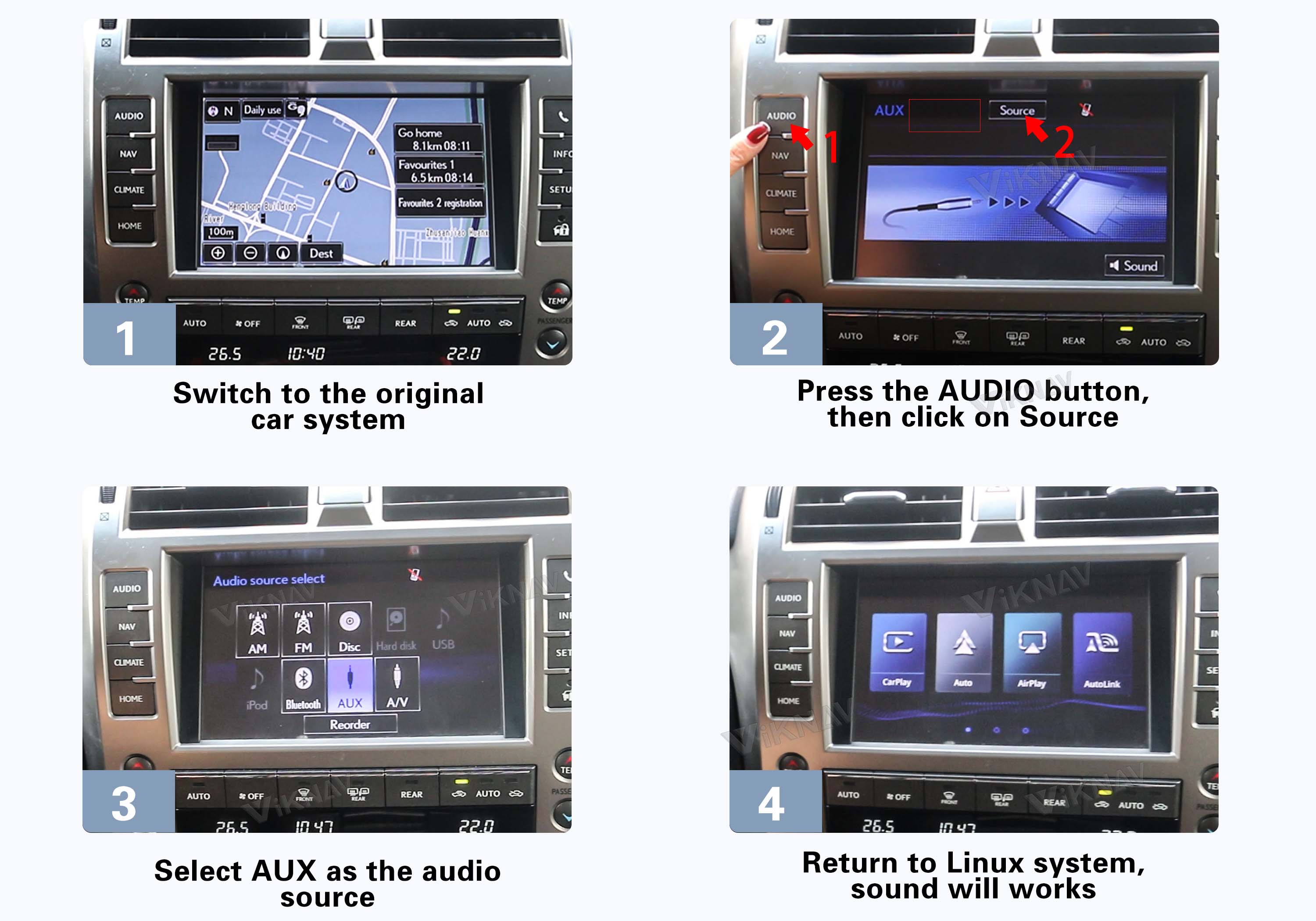 AUX Setup